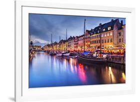 Nyhavn Canal in Copenhagen, Demark.-SeanPavonePhoto-Framed Photographic Print