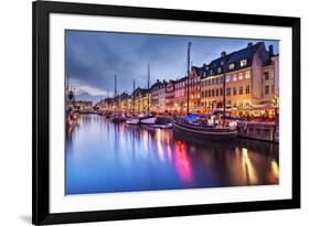 Nyhavn Canal in Copenhagen, Demark.-SeanPavonePhoto-Framed Photographic Print