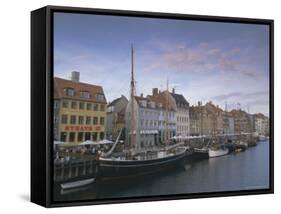 Nyhavn, Copenhagen, Denmark, Scandinavia, Europe-Charles Bowman-Framed Stretched Canvas