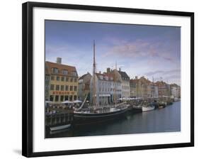 Nyhavn, Copenhagen, Denmark, Scandinavia, Europe-Charles Bowman-Framed Photographic Print