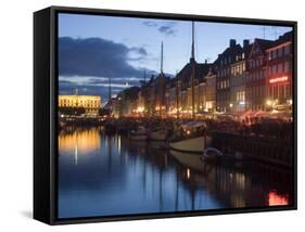 Nyhavn, Copenhagen, Denmark, Scandinavia, Europe-Marco Cristofori-Framed Stretched Canvas