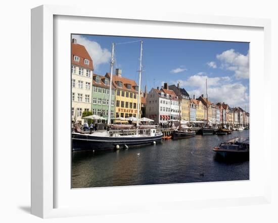 Nyhavn, Copenhagen, Denmark, Scandinavia, Europe-Frank Fell-Framed Photographic Print