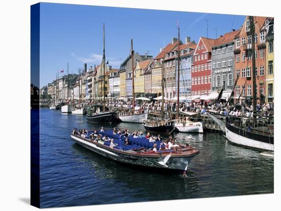 Nyhavn, Copenhagen, Denmark, Scandinavia-Hans Peter Merten-Stretched Canvas