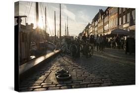 Nyhavn Harbour, Copenhagen, Denmark, Scandinavia, Europe-Ben Pipe-Stretched Canvas