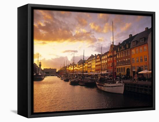 Nyhavn Harbour, Copenhagen, Denmark-Jon Arnold-Framed Stretched Canvas