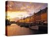 Nyhavn Harbour, Copenhagen, Denmark-Jon Arnold-Stretched Canvas