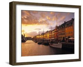 Nyhavn Harbour, Copenhagen, Denmark-Jon Arnold-Framed Photographic Print