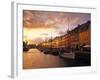 Nyhavn Harbour, Copenhagen, Denmark-Jon Arnold-Framed Photographic Print