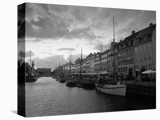 Nyhavn Harbour, Copenhagen, Denmark-Jon Arnold-Stretched Canvas