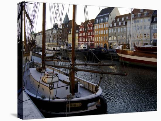 Nyhavn in Winter, Copenhagen, Denmark, Scandinavia-Sergio Pitamitz-Stretched Canvas