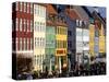 Nyhavn (New Harbour), Busy Restaurant and Bar Area, Copenhagen, Denmark, Scandinavia, Europe-Simon Montgomery-Stretched Canvas