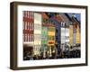 Nyhavn (New Harbour), Busy Restaurant and Bar Area, Copenhagen, Denmark, Scandinavia, Europe-Simon Montgomery-Framed Photographic Print