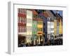 Nyhavn (New Harbour), Busy Restaurant and Bar Area, Copenhagen, Denmark, Scandinavia, Europe-Simon Montgomery-Framed Photographic Print