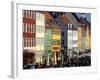 Nyhavn (New Harbour), Busy Restaurant and Bar Area, Copenhagen, Denmark, Scandinavia, Europe-Simon Montgomery-Framed Photographic Print