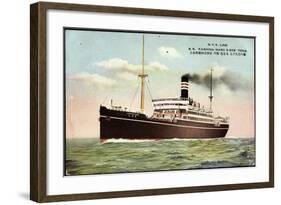 Nyk Line, S.S. Kashima Marus, Dampfer, Steamer-null-Framed Giclee Print