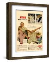 Nylon by DuPont, Nylons Stockings Hosiery, USA, 1940-null-Framed Giclee Print