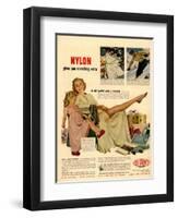 Nylon by DuPont, Nylons Stockings Hosiery, USA, 1940-null-Framed Giclee Print