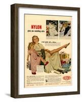 Nylon by DuPont, Nylons Stockings Hosiery, USA, 1940-null-Framed Giclee Print