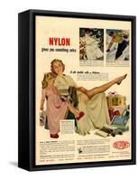 Nylon by DuPont, Nylons Stockings Hosiery, USA, 1940-null-Framed Stretched Canvas