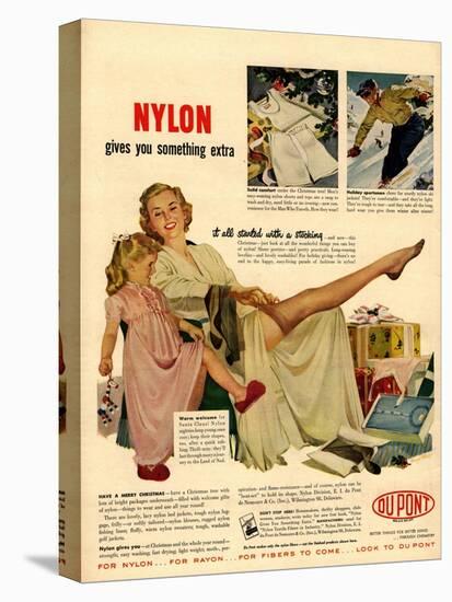 Nylon by DuPont, Nylons Stockings Hosiery, USA, 1940-null-Stretched Canvas