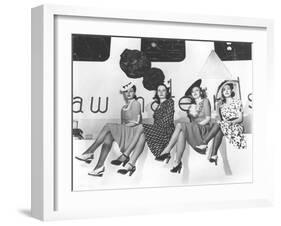 Nylon Publicity Photo, New York World's Fair, 1939 (B/W Photo)-American Photographer-Framed Giclee Print