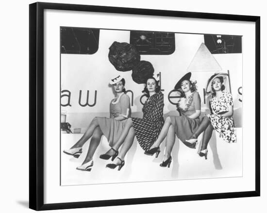 Nylon Publicity Photo, New York World's Fair, 1939 (B/W Photo)-American Photographer-Framed Giclee Print