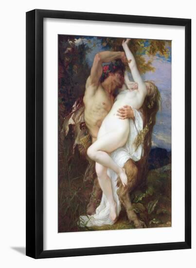 Nymph Abducted by a Faun, 1860-Alexandre Cabanel-Framed Premium Giclee Print