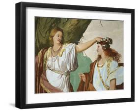 Nymph Amaryllis Crowned Winner of Kiss Competition, 1645-1650-Giovanni Battista Guarini-Framed Photographic Print