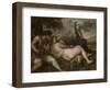 Nymph and Shepherd, 1570-1575-Titian (Tiziano Vecelli)-Framed Giclee Print