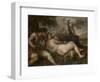 Nymph and Shepherd, 1570-1575-Titian (Tiziano Vecelli)-Framed Giclee Print