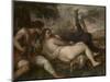 Nymph and Shepherd, 1570-1575-Titian (Tiziano Vecelli)-Mounted Giclee Print