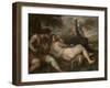 Nymph and Shepherd, 1570-1575-Titian (Tiziano Vecelli)-Framed Giclee Print