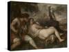 Nymph and Shepherd, 1570-1575-Titian (Tiziano Vecelli)-Stretched Canvas
