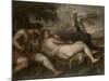 Nymph and Shepherd, 1570-75-Titian-Mounted Giclee Print