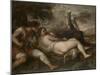 Nymph and Shepherd, 1570-75-Titian-Mounted Giclee Print