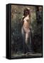 Nymph at the Source-Jean-Baptiste-Camille Corot-Framed Stretched Canvas