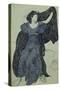 Nymph Echo. Costume Design for the Ballet Narcisse by N. Tcherepnin, 1911-Léon Bakst-Stretched Canvas