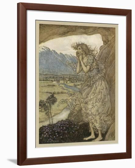 Nymph Echo-Arthur Rackham-Framed Art Print