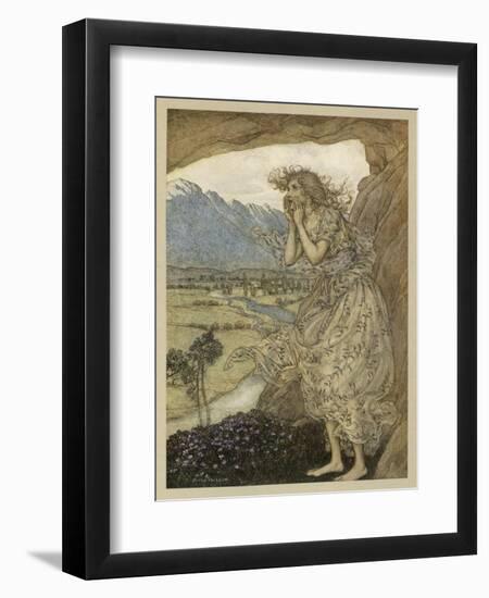 Nymph Echo-Arthur Rackham-Framed Art Print