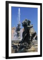 Nymph Riding Horse, Detail from Fountain of Naiads-Mario Rutelli-Framed Giclee Print