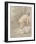 Nymph (Sanguine & Pencil on Paper)-Giovanni Battista Cipriani-Framed Giclee Print