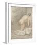 Nymph (Sanguine & Pencil on Paper)-Giovanni Battista Cipriani-Framed Giclee Print