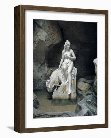 Nymph with a Goat, from the Laiterie de La Reine-Pierre Julien-Framed Giclee Print