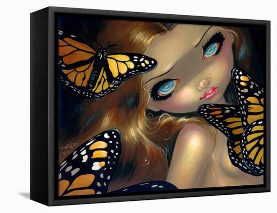 Nymph with Monarchs-Jasmine Becket-Griffith-Framed Stretched Canvas