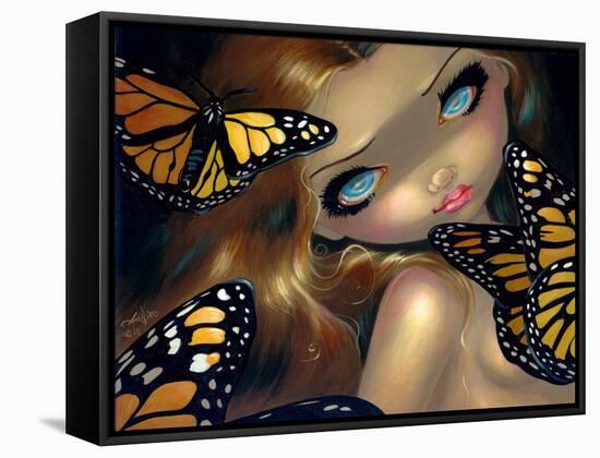 Nymph with Monarchs-Jasmine Becket-Griffith-Framed Stretched Canvas