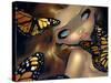 Nymph with Monarchs-Jasmine Becket-Griffith-Stretched Canvas