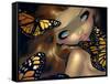 Nymph with Monarchs-Jasmine Becket-Griffith-Framed Stretched Canvas