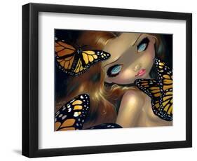 Nymph with Monarchs-Jasmine Becket-Griffith-Framed Art Print