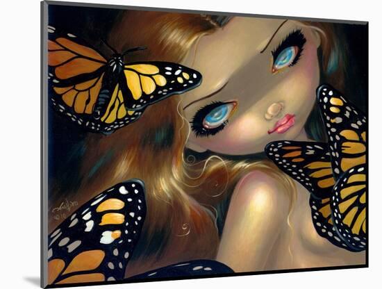 Nymph with Monarchs-Jasmine Becket-Griffith-Mounted Art Print