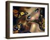 Nymph with Monarchs-Jasmine Becket-Griffith-Framed Art Print